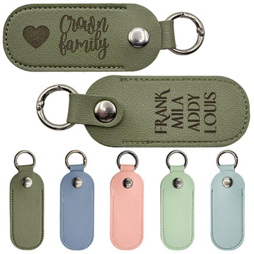 Personalized Leather Name Keychain - Custom Name Keychain for Keys, Backpack Decorations, Coach Bag Charm, Cute Aesthetic Letter Keychains for Girls - Drive Safe!