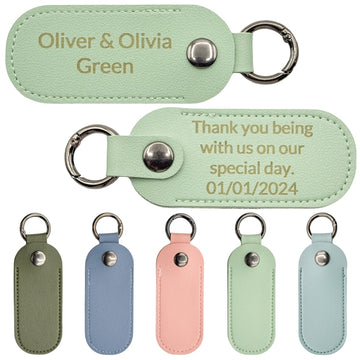 Customized Wedding Day Visitor Gift Keychains - Personalized Marriage Day Keychain