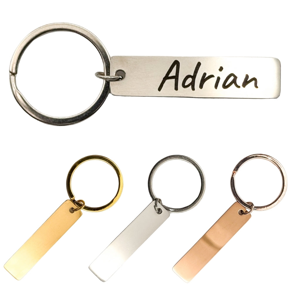 Personalized Engrave Keychain - Customized Name Keychain | Custom Name Keychain | Matching Couple Engraved Gifts | Customized Name Keychain for Boyfriend or Girlfriend