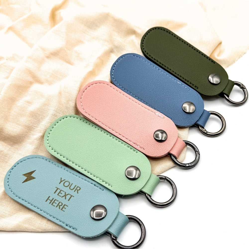 Trendy Personalized Leather Name Keychain – Custom Name Keychain for Keys, Cute Car Keychain Aesthetic with Fob Holder – Leather KeyChain Accessories & Wristlet, Custom Keychain Name Tag