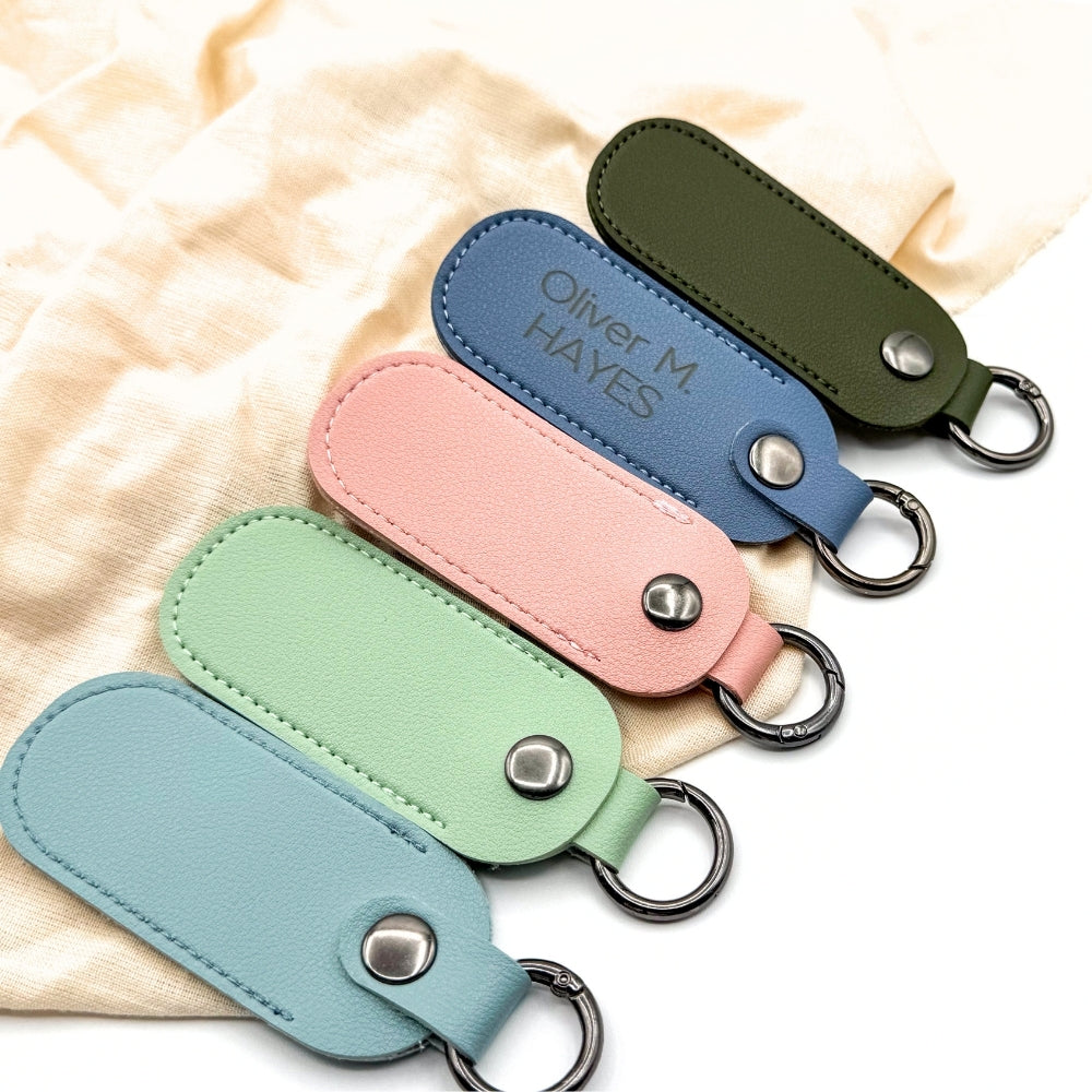 Customized Leather Luggage Tag - Custom Name Keychain for Keys, Backpack Decorations, Coach Bag Charm, Cute Aesthetic Letter Keychains for Men - Travel Safe!